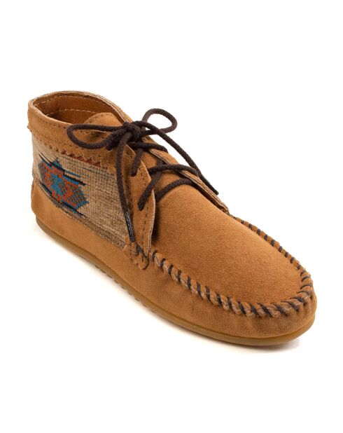 El Paso II Stiefel aus taupefarbenem Samt