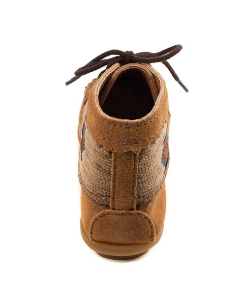 Boots en Velours de Cuir El Paso II taupe