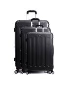 Tunis Mittelklasse-Koffer mit 4 Rädern, 65 cm, schwarz