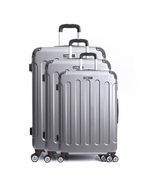 Koffer für einen längeren Aufenthalt mit 4 Rollen 65 cm Tunis Silber