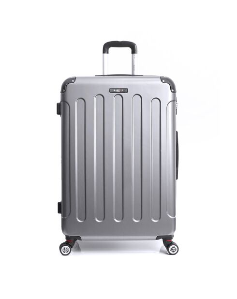 Koffer für einen längeren Aufenthalt mit 4 Rollen 65 cm Tunis Silber