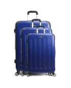 Valise Long Séjour 4 roues 75 cm Tunis bleue