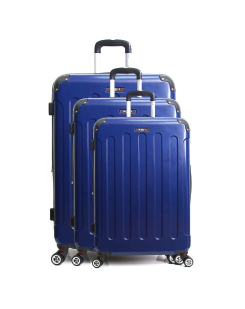 Valise Long Séjour 4 roues 65 cm Tunis bleue