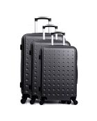 3 Taurus 50/60/70 cm schwarze Allradkoffer