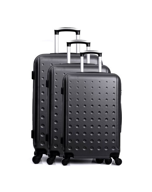 Taurus 70 cm zwarte koffer met 4 wielen en lang verblijf