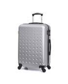 Valise cabine 4 roues 50 cm Taurus argentée