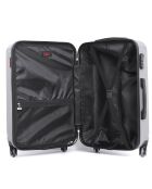 Valise cabine 4 roues 50 cm Taurus argentée