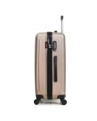 Taurus Reisekoffer mit 4 Rädern, mittelstark, 60 cm, goldfarben