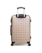 Taurus Reisekoffer mit 4 Rädern, mittelstark, 60 cm, goldfarben