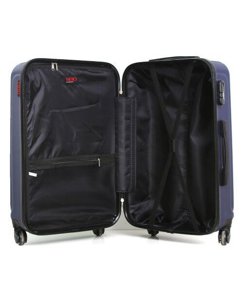 Taurus Reisekoffer mit 4 Rädern, mittelstark, 60 cm, marineblau