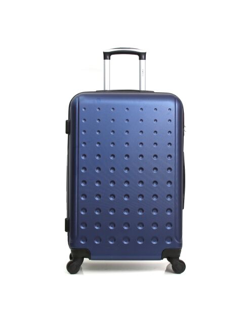 Taurus Reisekoffer mit 4 Rädern, mittelstark, 60 cm, marineblau