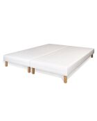 2 Sommiers blancs avec pieds - (2x90)x200 cm