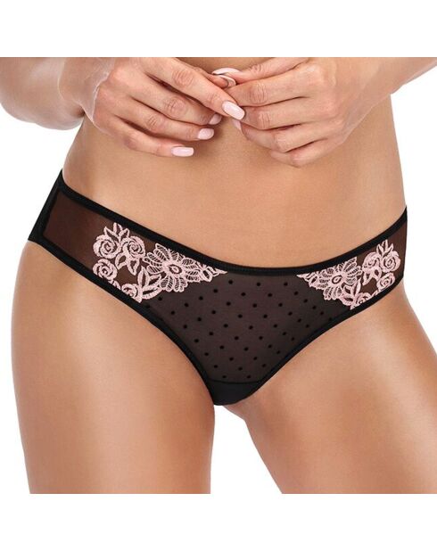 Culotte Nefer noir/saumon