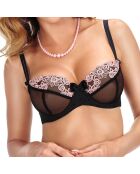 Soutien-gorge Nefer noir/saumon