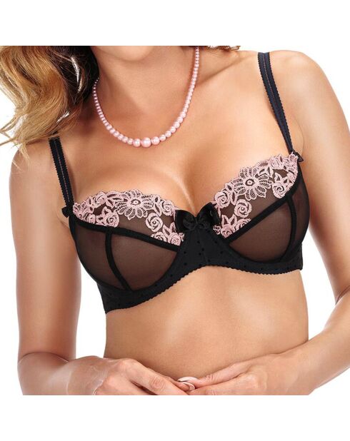 Soutien-gorge Nefer noir/saumon