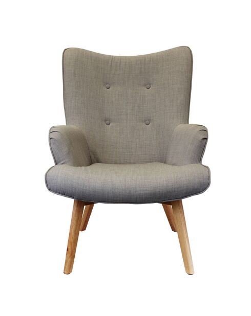 Fauteuil Helsinki gris - 62.8x59.8x85.3 cm