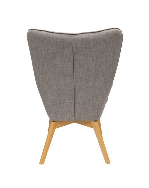 Fauteuil Helsinki gris - 62.8x59.8x85.3 cm