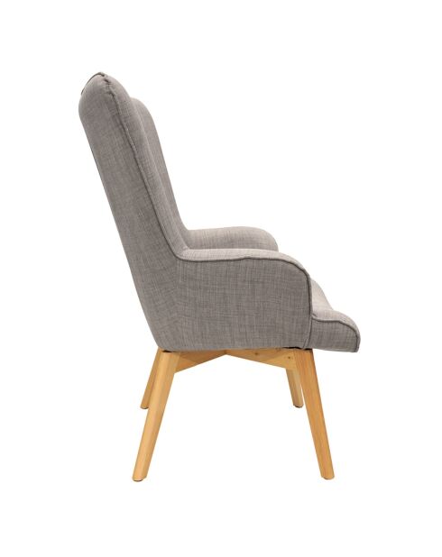 Fauteuil Helsinki gris - 62.8x59.8x85.3 cm