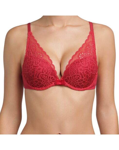 Soutien-gorge Sublim Dentelle ampliforme rouge carmin