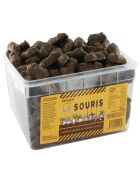 Cajas para ratones con caramelo recubiertas de chocolate con leche, 220 piezas