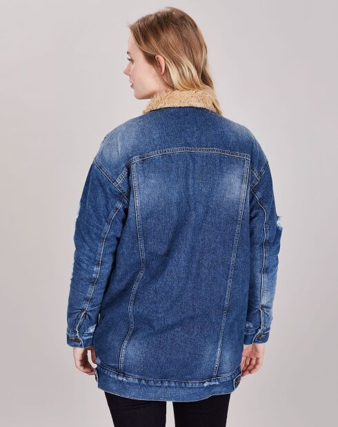 Veste en Jean Minda bleue