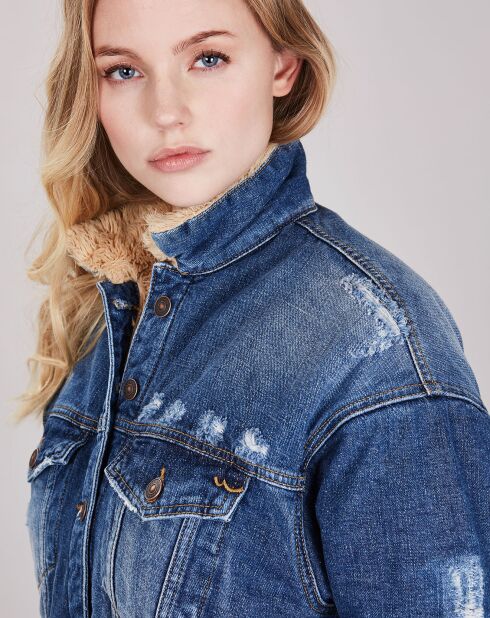 Veste en Jean Minda bleue