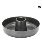 2 Stahlformen - D.25xH.6,5 cm