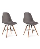 2 Chaises Arkken grises - 46x45x81.5 cm