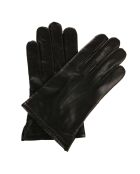 Gants en Cuir d'Agneau doublure maille noirs