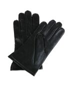 Gants en Cuir d'Agneau doublure maille noirs