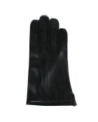 Gants en Cuir d'Agneau doublure maille noirs