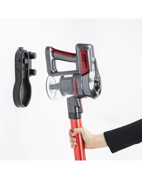 Aspirateur balai 2-en-1 sans fil PowerClean UP600 rouge - 100W