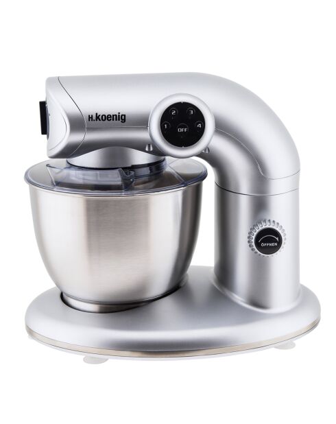 Robot pétrin KM80 5L gris - 1000W