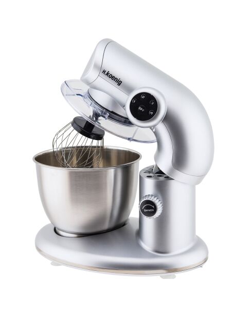 Robot pétrin KM80 5L gris - 1000W