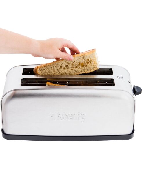 Grille-pain spécial baguettes TOS28 gris/noir - 1500W