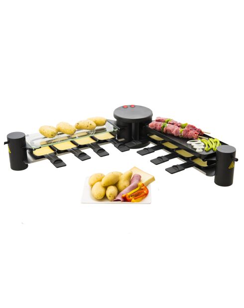 Appareil à Raclette 4-en-1 Convivial Design RP360 gris/noir - 8 personnes