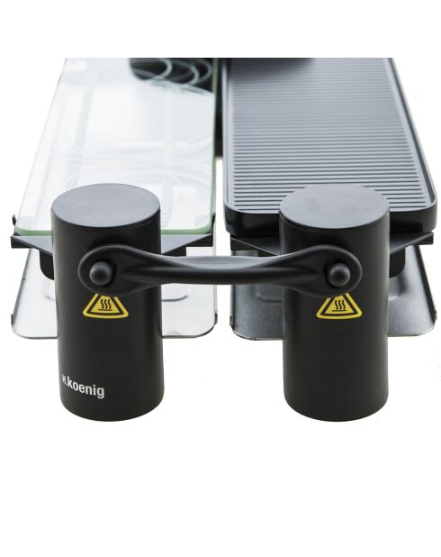 4-in-1-Raclette-Set Friendly Design RP360 grau/schwarz - 8 Personen