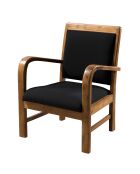 Fauteuil Scandi noir - 61x63x80.5 cm