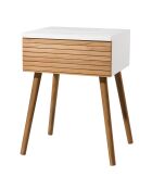 Table de chevet 1 tiroir Pedro bois - 40x34x56 cm