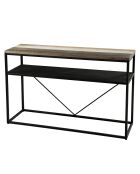 Console avec tablette ambroise acacia - 120x35x80 cm