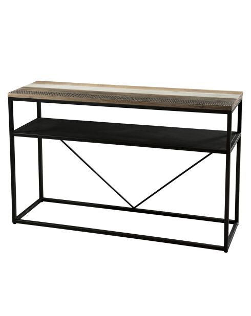 Console avec tablette ambroise acacia - 120x35x80 cm