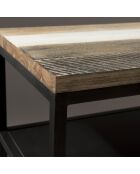 Console avec tablette ambroise acacia - 120x35x80 cm