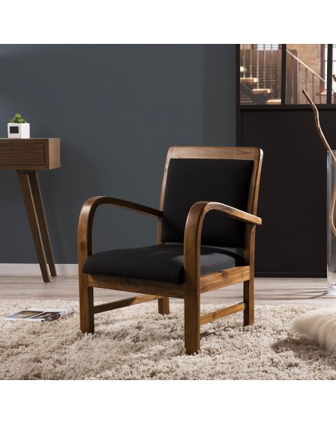 Fauteuil Scandi noir - 61x63x80.5 cm