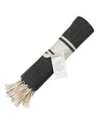 St Tropez Traditionele Fouta met klassieke zwarte streep - 100x200 cm