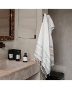 Set da bagno Hamptons bianco/argento - 3 pezzi