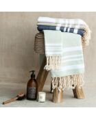 Set da bagno Hamptons bianco/argento - 3 pezzi