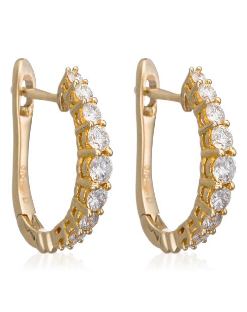 Euphorie Diamantohrringe aus 0,30 Karat Gelbgold