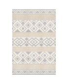 Tapis vinyle Nomade sepia/gris - 100x133 cm
