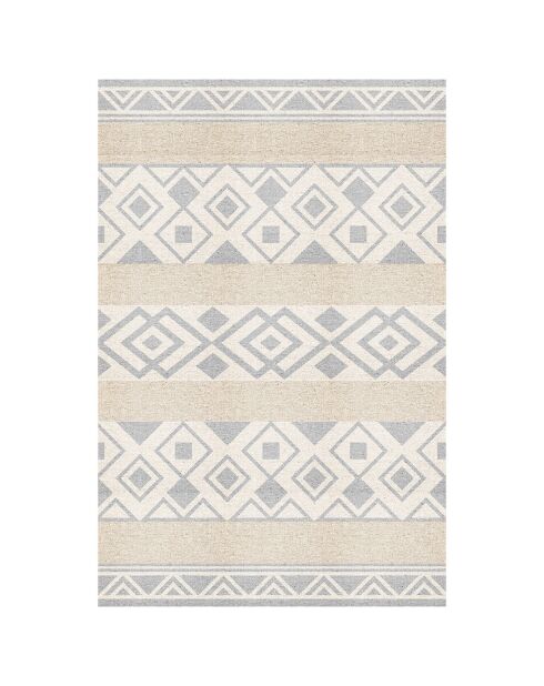 Tapis vinyle Nomade sepia/gris - 100x133 cm