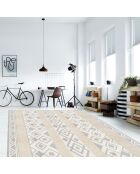 Tapis vinyle Nomade sepia/gris - 100x133 cm